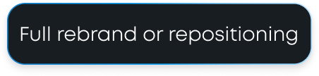 Full rebrand or repositioning0