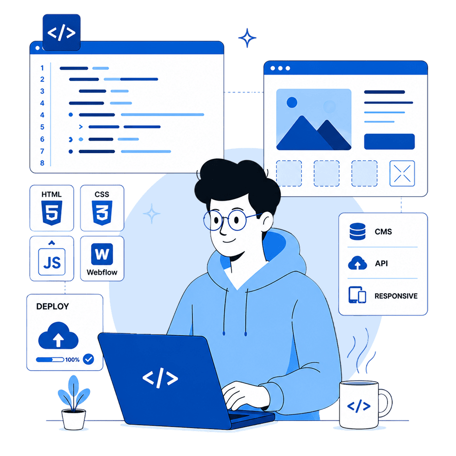 Website Development Service Illustration