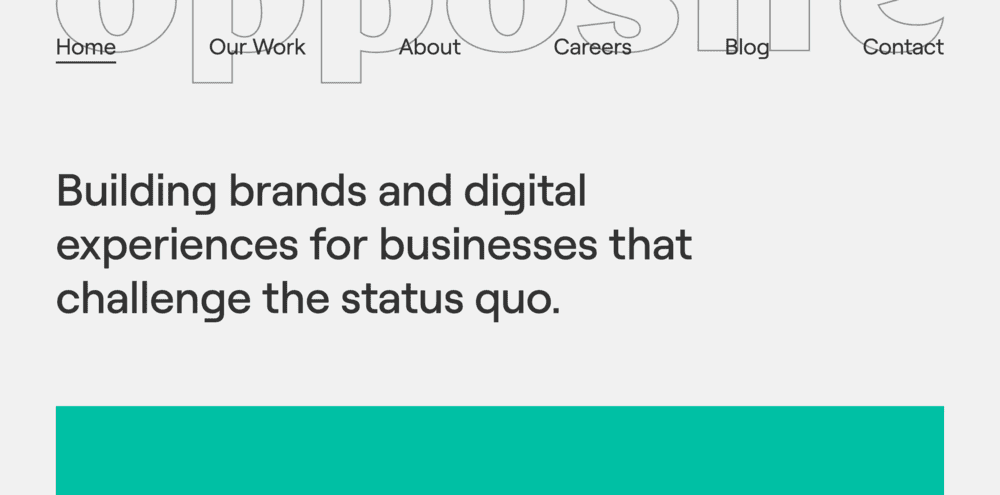 opposite home page