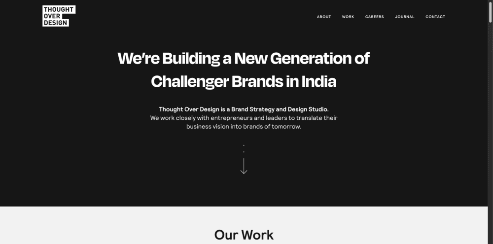 thought over design home page