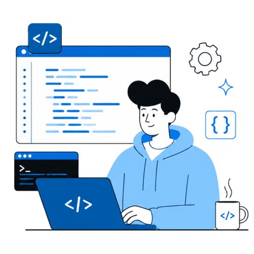 website development illustration